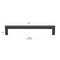 Gliderite Hardware 6-1/4 in. Center to Center Solid Square Bar Pull Matte Black 21683-160-MB-1 - alternate 2